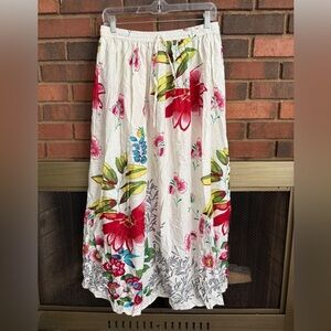 NEW Unity 100% Cotton floral print skirt One size fit most